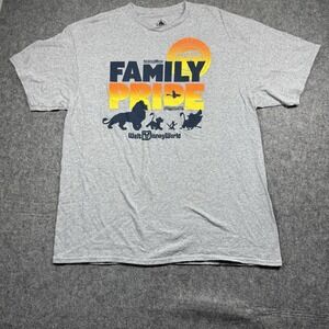 DisneyWorld Resort The Lion King FAMILY PRIDE Men's XL Grey Shirt - Disney Parks